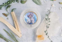 Load image into Gallery viewer, Vintage Victorian Cottagecore Luna Solid Perfume with The Moon by Alphonse Mucha
