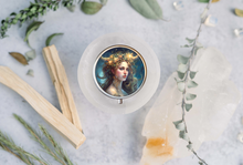 Load image into Gallery viewer, The Zodiac Series: Taurus Solid Perfume Compact with 11 Different Beautiful Women Artwork Options
