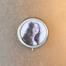 Load image into Gallery viewer, Vintage Victorian Cottagecore Maude Violet Solid Perfume with actress Maude Fealy
