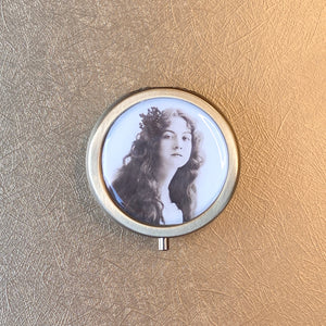 Vintage Victorian Cottagecore Maude Violet Solid Perfume with actress Maude Fealy