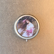 Load image into Gallery viewer, Vintage Victorian Cottagecore Lilac Solid Perfume with Windflowers by John William Waterhouse
