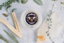 Load image into Gallery viewer, Vintage Victorian Cottagecore Wildflower Honey Solid Perfume with Vintage Honey Bee Art by Aurelia Corvinus

